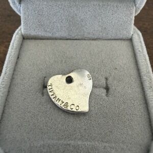 Vintage Tiffany And Co 925 Heart Charm Solid Sterling Silver 1/2in